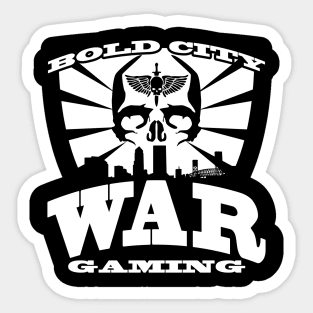 Black and White Emblem Sticker